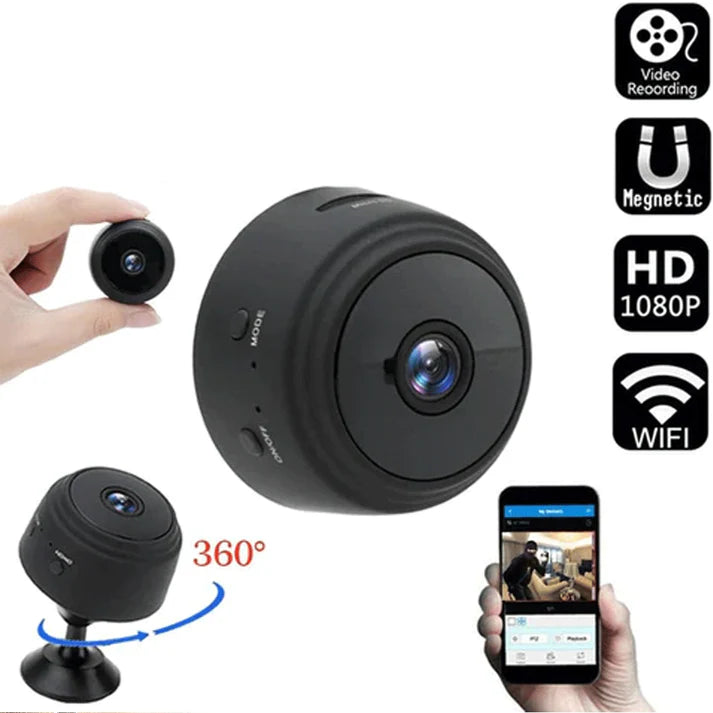 Caméra de Sécurité Mini Espion discrète HD 1080P avec visualisation à distance