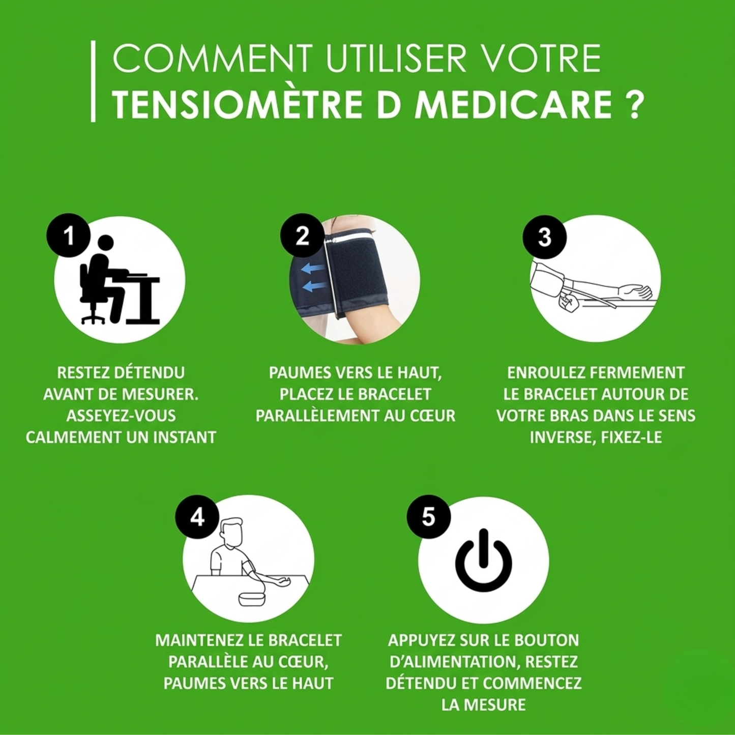 TENSIOMÈTRE ÉLECTRONIQUE EN COULEUR
