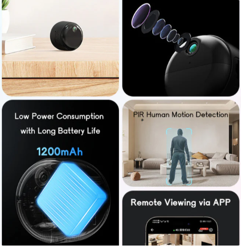 Caméra de Sécurité Mini Espion discrète HD 1080P avec visualisation à distance