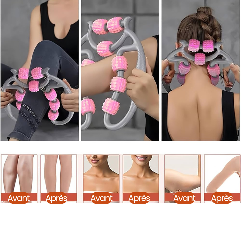 Rouleau de Massage Musculaire 360° – Soulagement, Détente et Bien-être