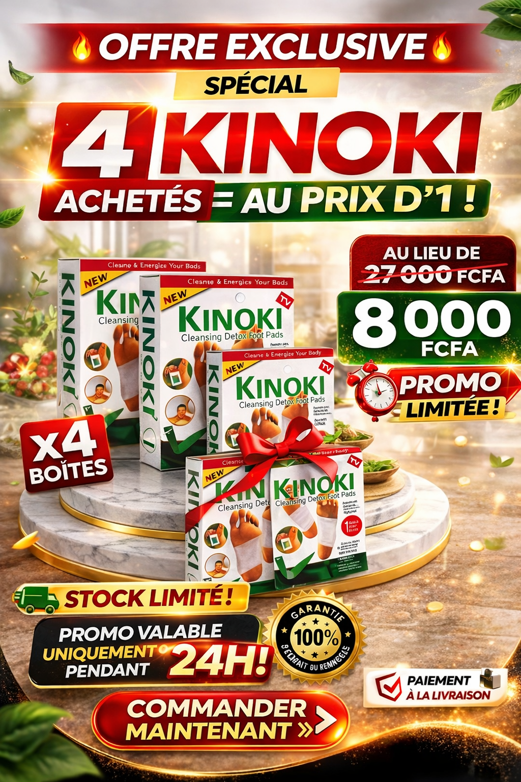 KINOKI Patch Détoxifiant Pieds : Perte de poids
